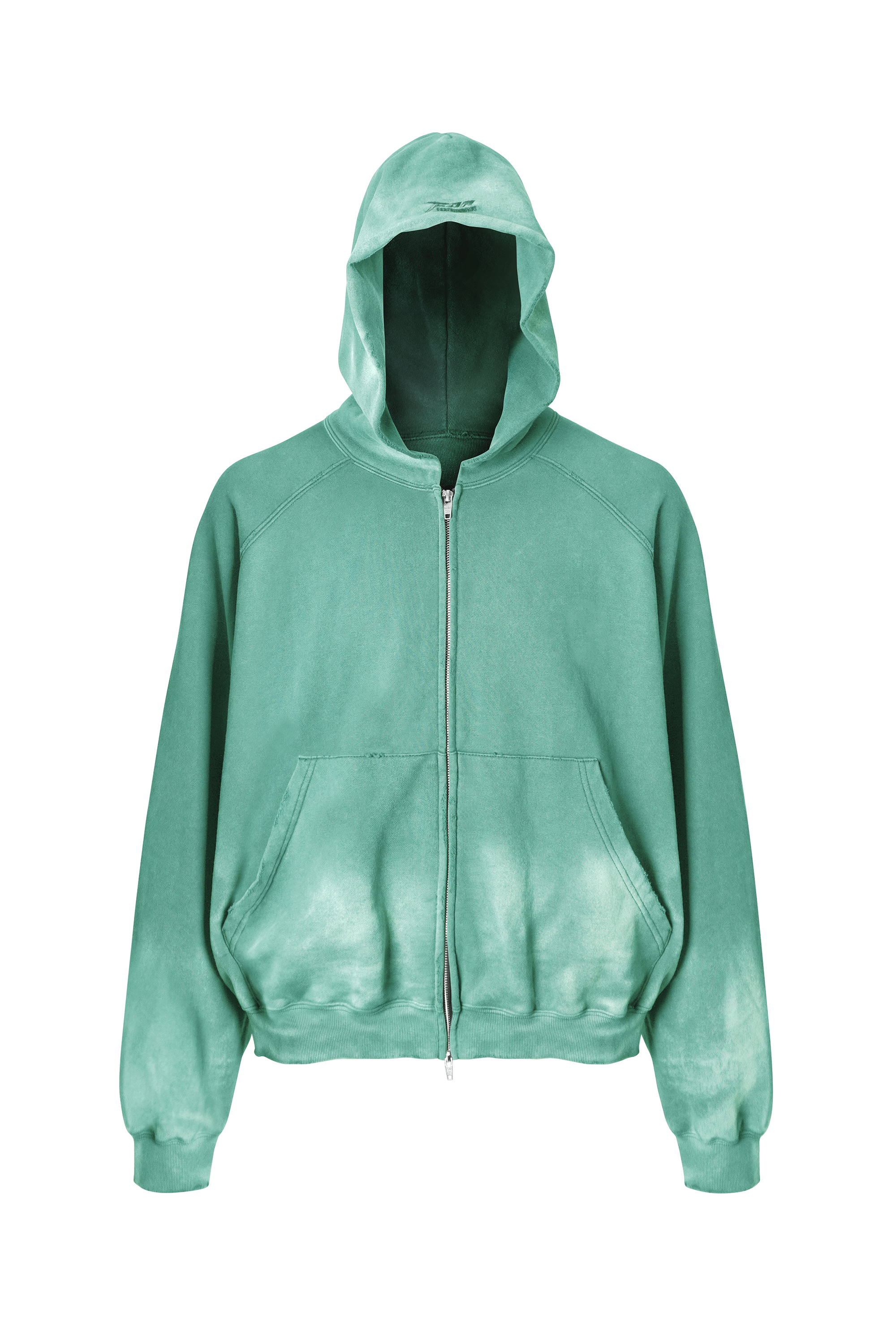 FAR WASHED HOODIE ZIP-UP_MINT